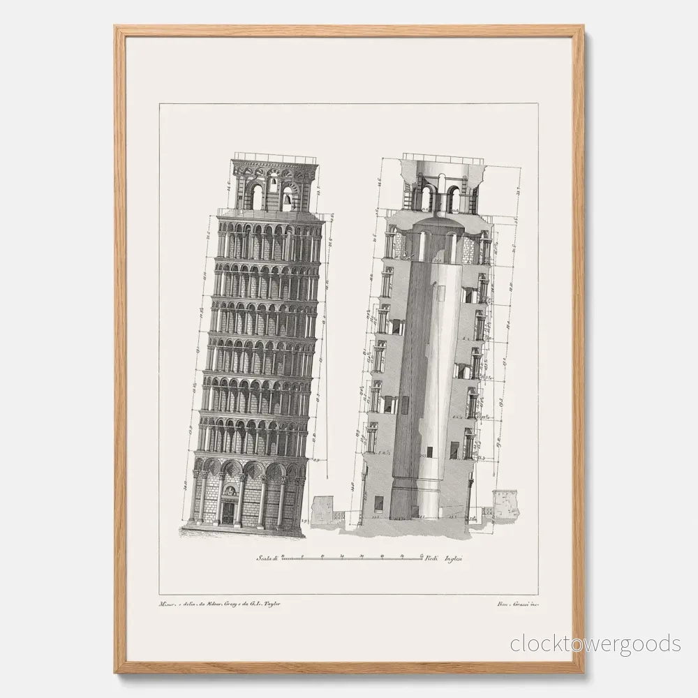 Lutande tornet i Pisa poster Lutande tornet i Pisa poster