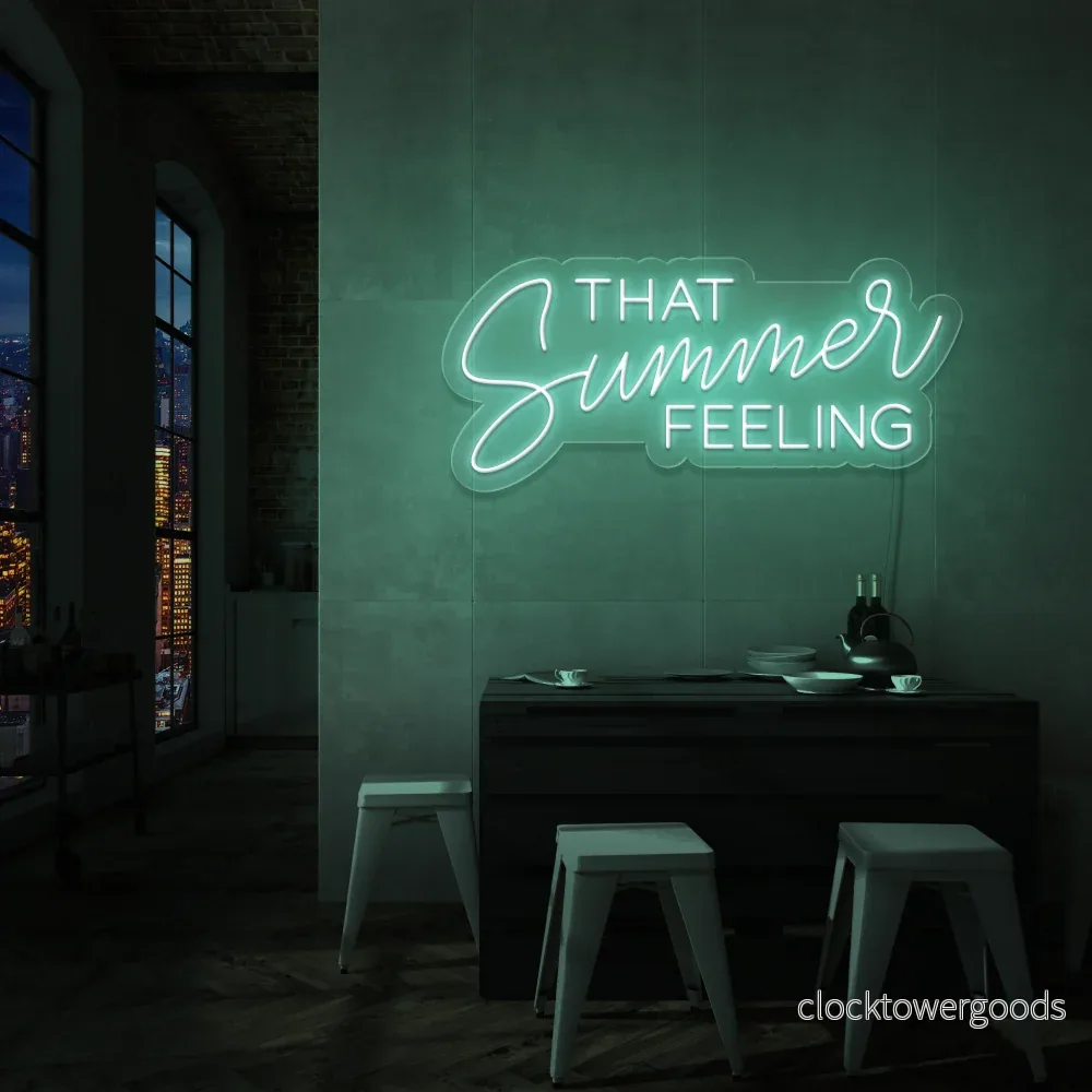 "THAT Summer FEELING" Led neonskylt. - Bild 2