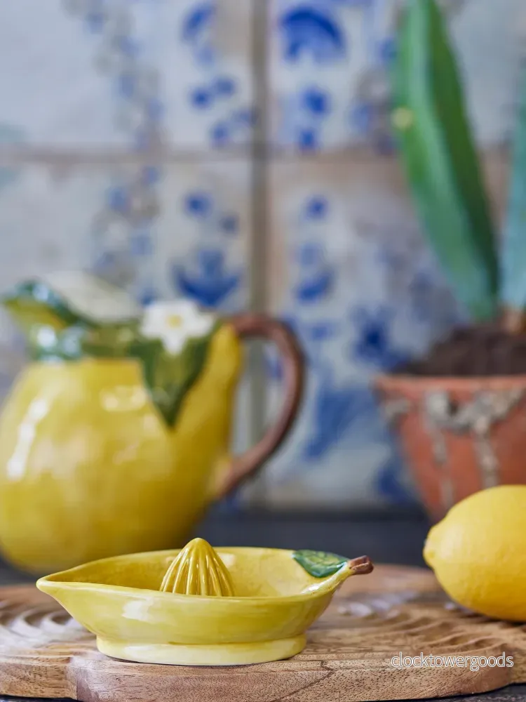 Lime-& citronpress, Gul, stengods - Bild 3