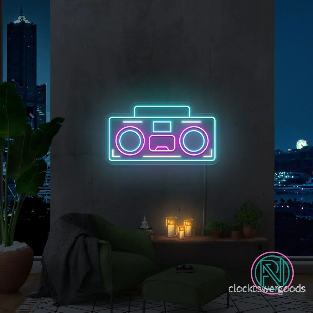 ”Kassettspelare” Led neonskylt.