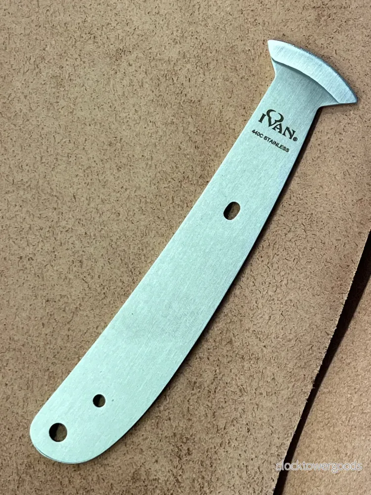 Rundat litet läderknivblad i fransk stil - Bild 3