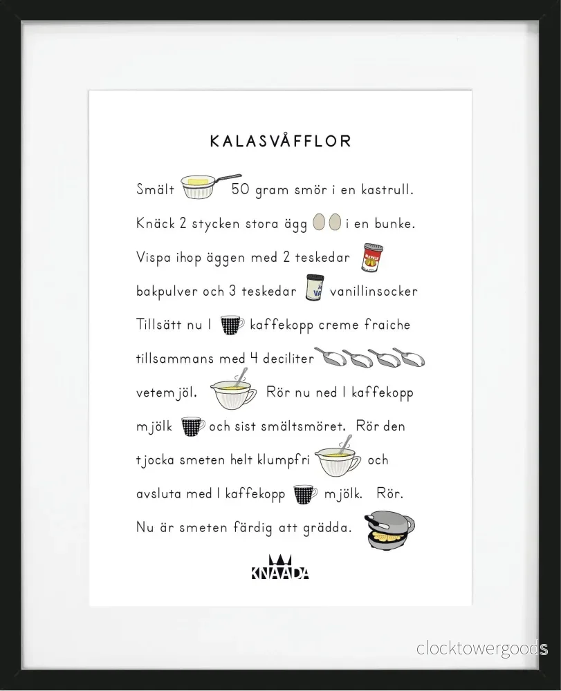 Våfflor Poster
