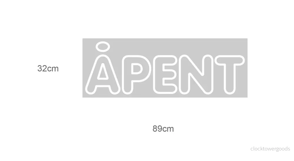 "ÅPENT" LED NEONSKYLT. Välj önskad färg. - Bild 2