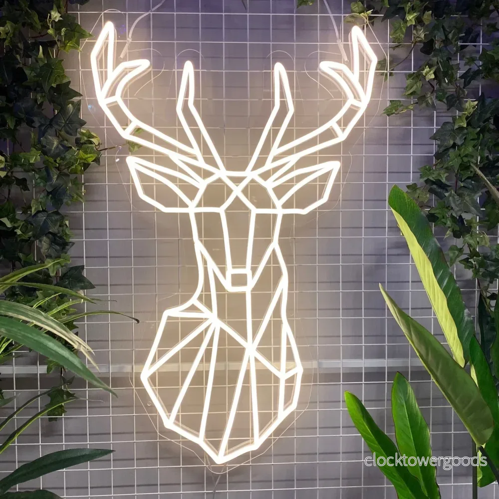 ”RainDeer” Led neonskylt. Warm white. ”RainDeer” Led neonskylt. Warm white.
