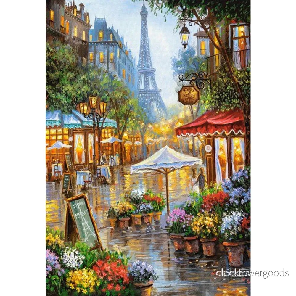 Blomstermarknad i Paris Blomstermarknad i Paris