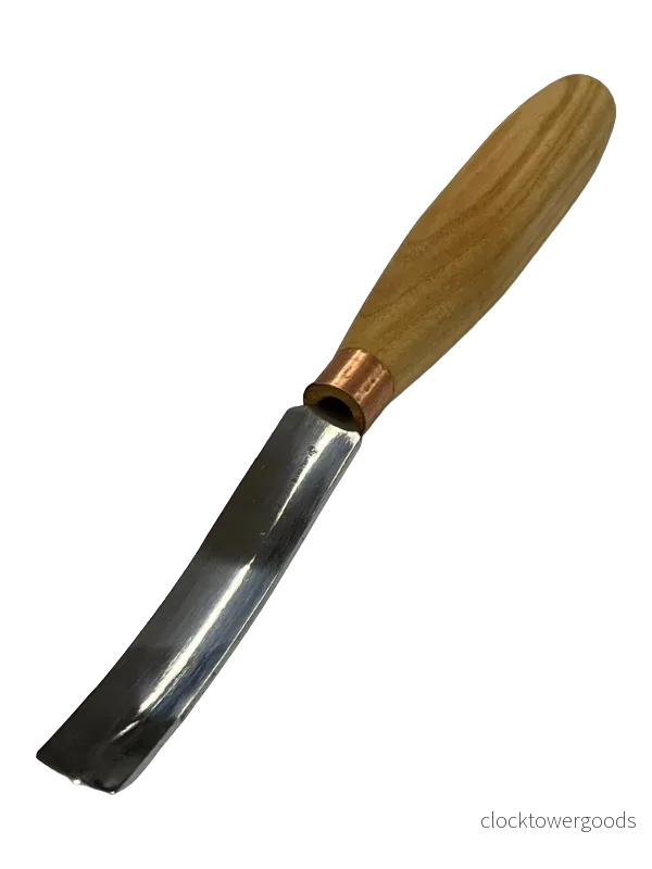 Träsniderijärn 80 × 15 mm, böjt skölpjärn K6L/15 Träsniderijärn 80 × 15 mm, böjt skölpjärn K6L/15