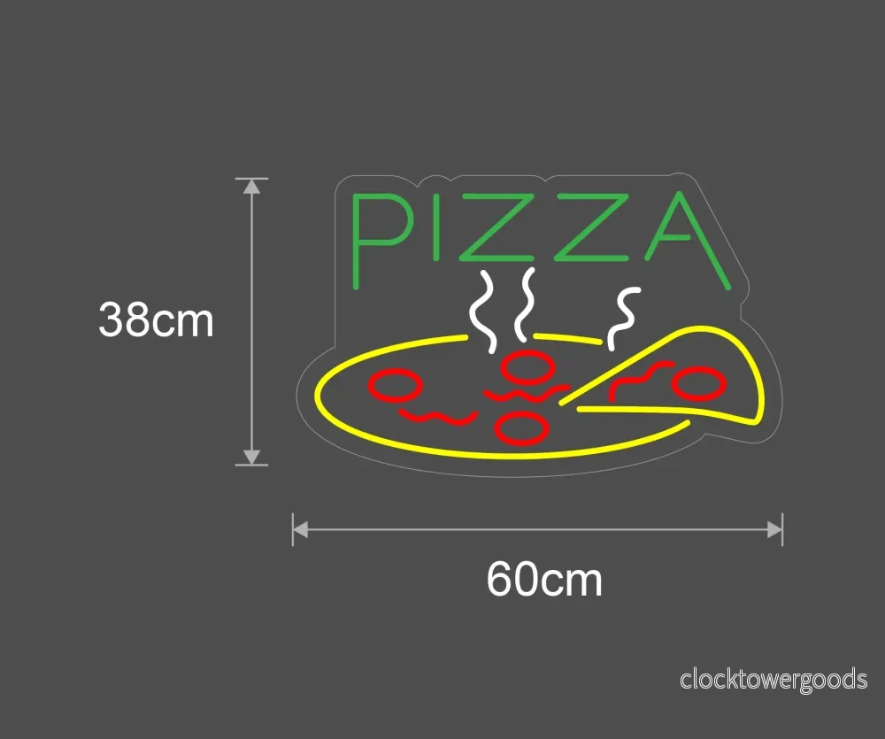 "PIZZA slice" Led Neonskylt - Bild 3