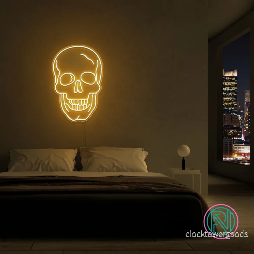 ”Döskalle” Led neonskylt. 77×52 cm. Välj önskad färg. ”Döskalle” Led neonskylt. 77×52 cm. Välj önskad färg.