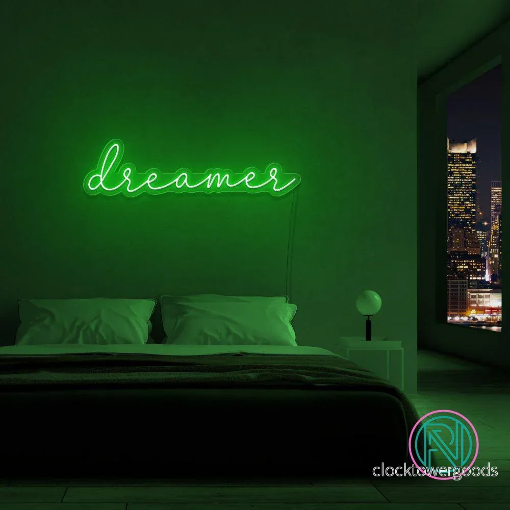 "dreamer" Led neonskylt. - Bild 3