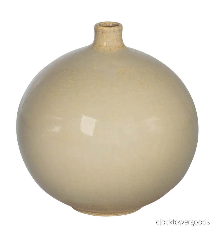 Paradisverkstaden Klotvas, 17,5 cm, Blank ljus natur