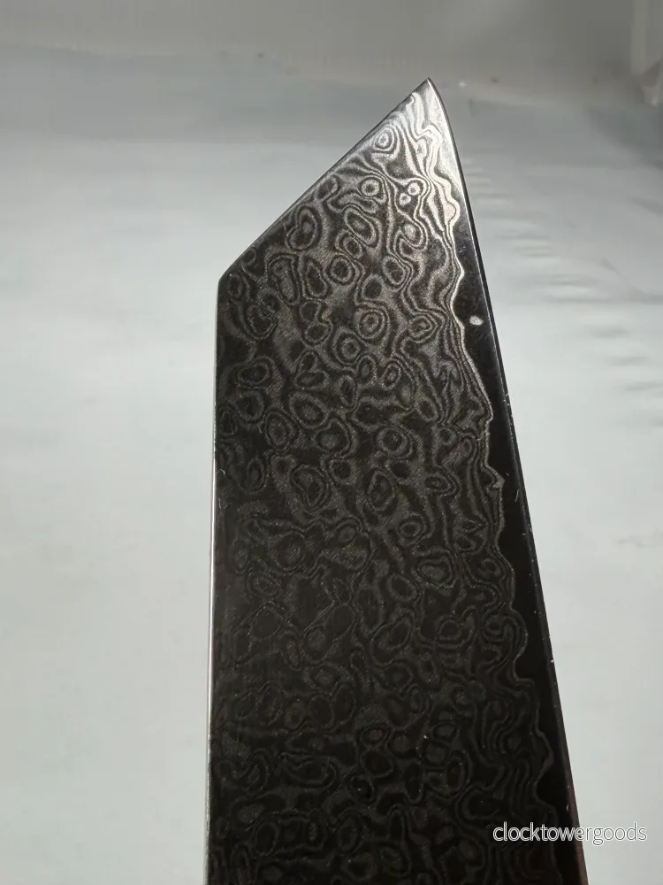 Kiritsuke kökskniv - kockkniv i rostfritt stål med damastmönster - Bild 2