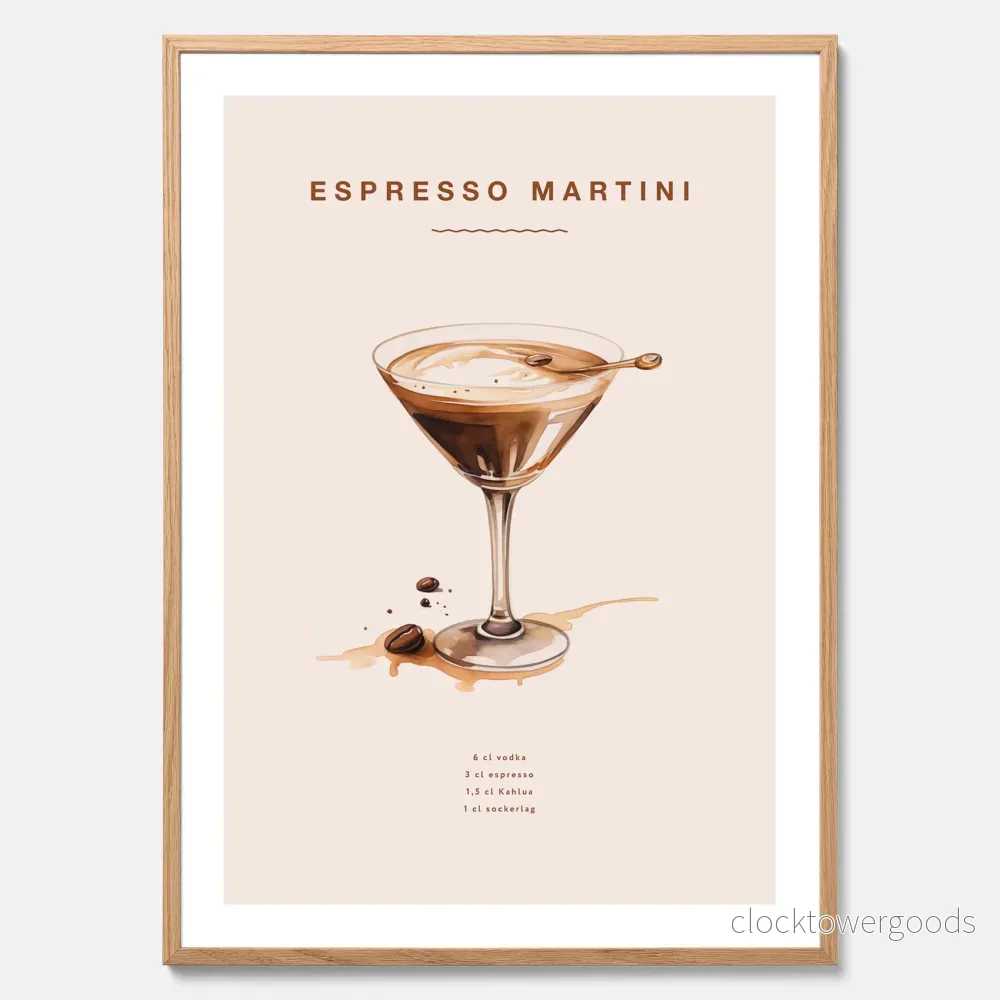 Espresso Martini poster No.1 Espresso Martini poster No.1