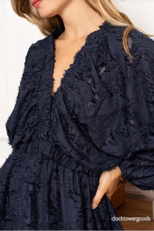 Meline klänning, Navy - Bild 2