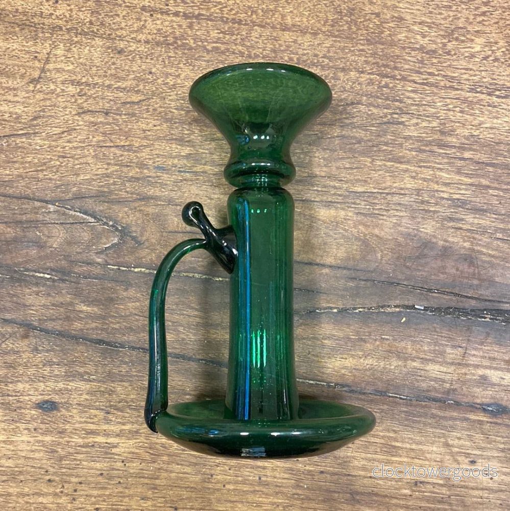 Porta Candele With Handle Emerald