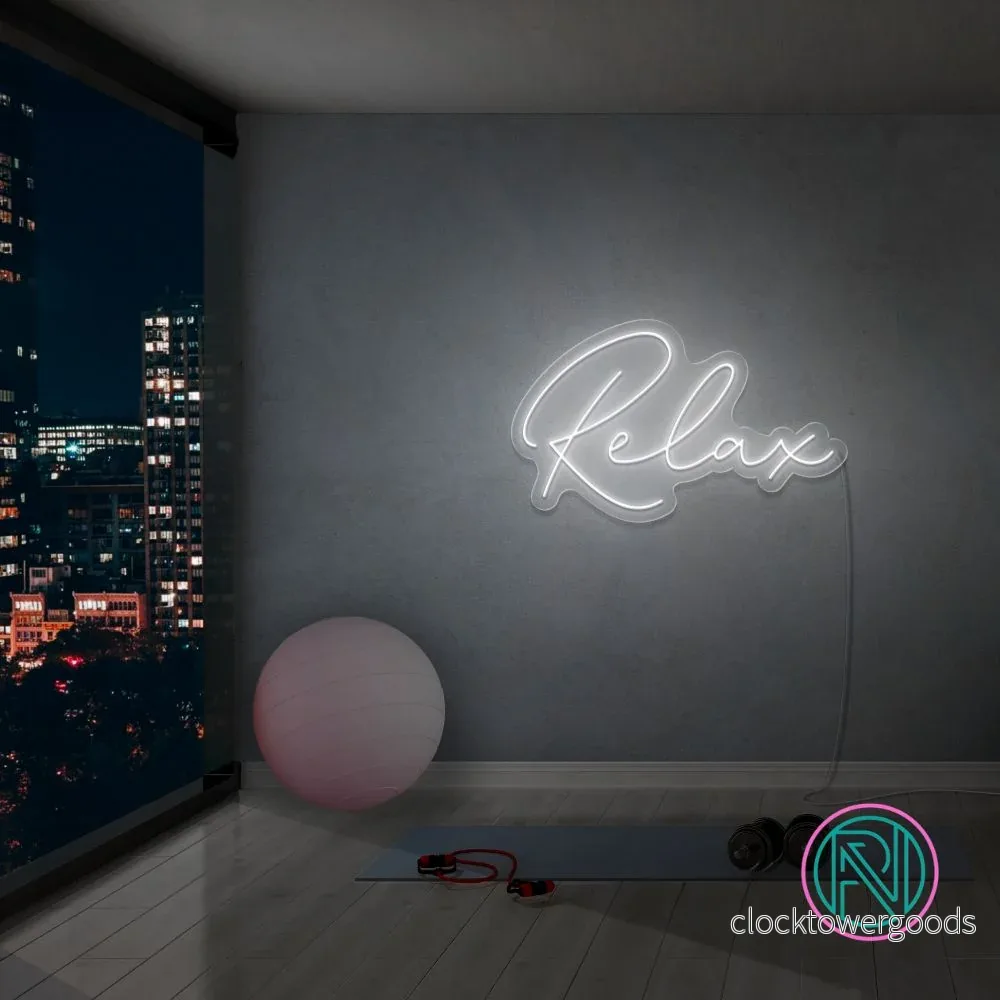 ”Relax” Led neonskylt. ”Relax” Led neonskylt.