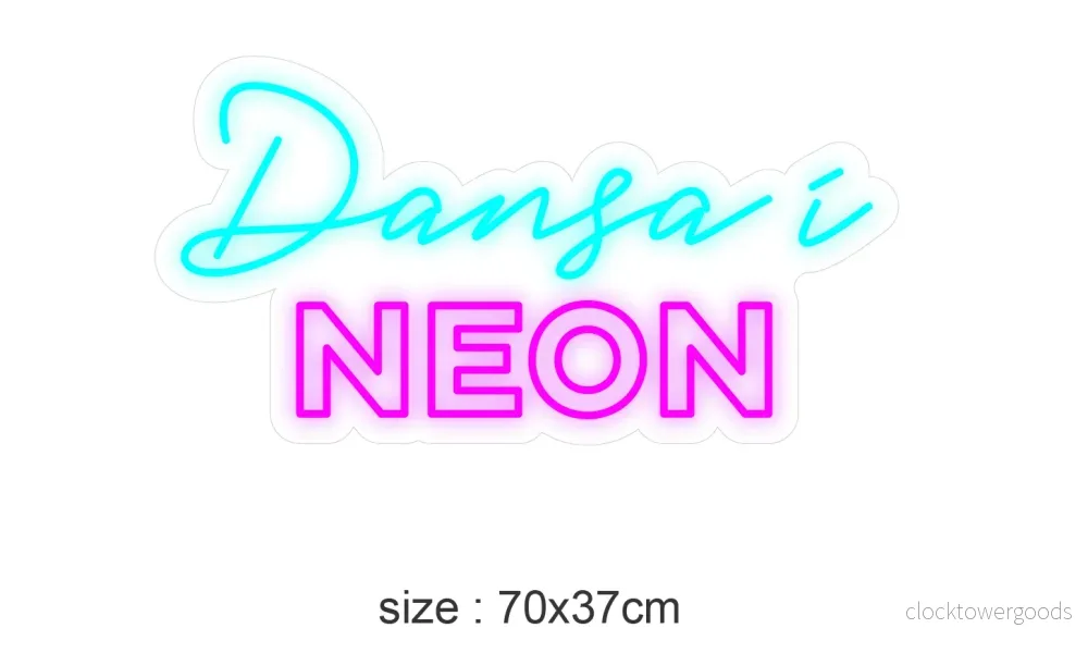 "Dans i NEON" LED NEONSKYLT. - Bild 2