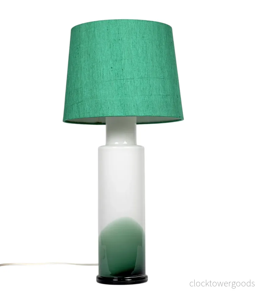 Luxus bordslampa 60-tal grön/vit