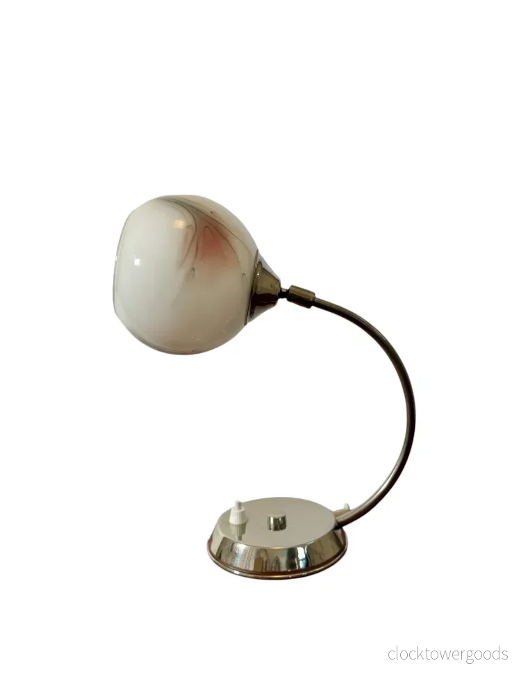 Liten bord/vägglampa i crome - Bild 3