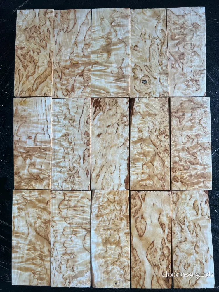 Naturell masurbjörk, extra stort ämne, ca 40x50x120 mm - Bild 2