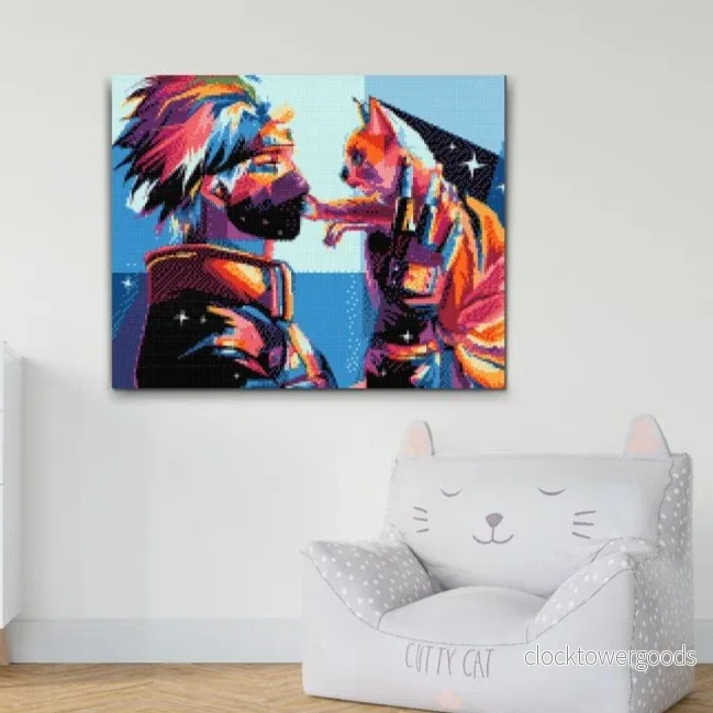 KAKASHI MED KURAMA - diamond painting - Bild 2