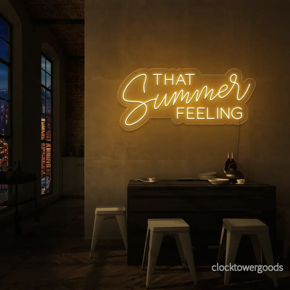 "THAT Summer FEELING" Led neonskylt.
