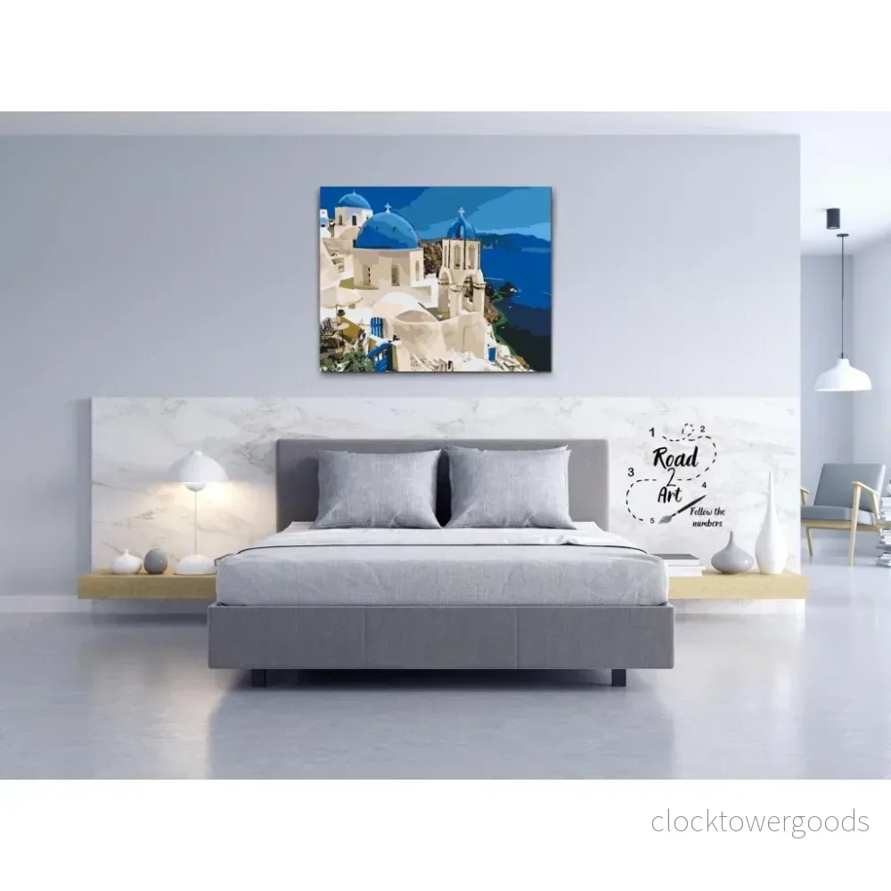 SANTORINI MED BLÅ KUPOLER - Bild 2