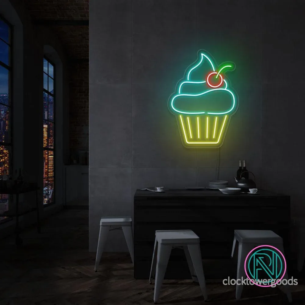”Cupcake” Led neonskylt. ”Cupcake” Led neonskylt.