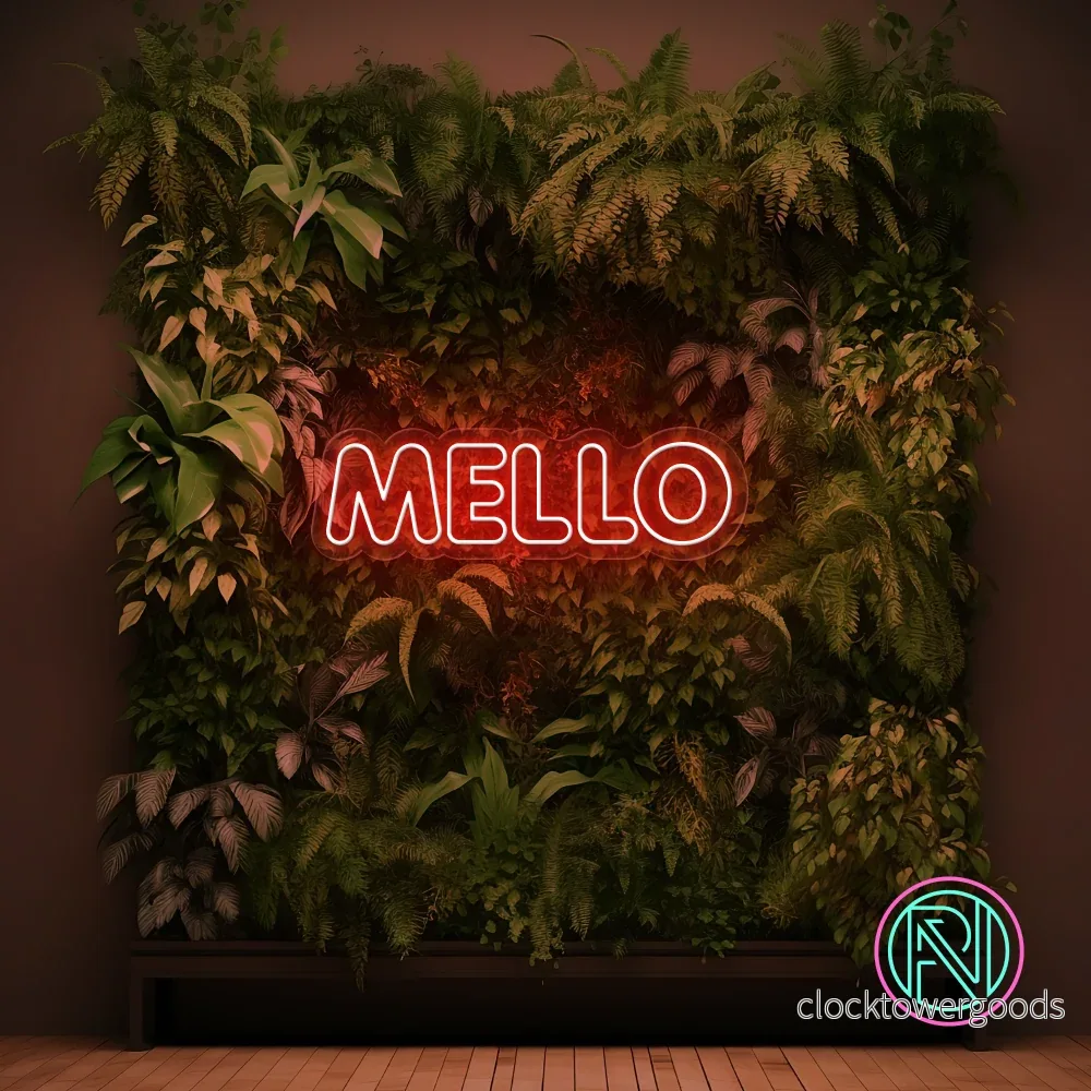 "MELLO" Led neonskylt. - Bild 2