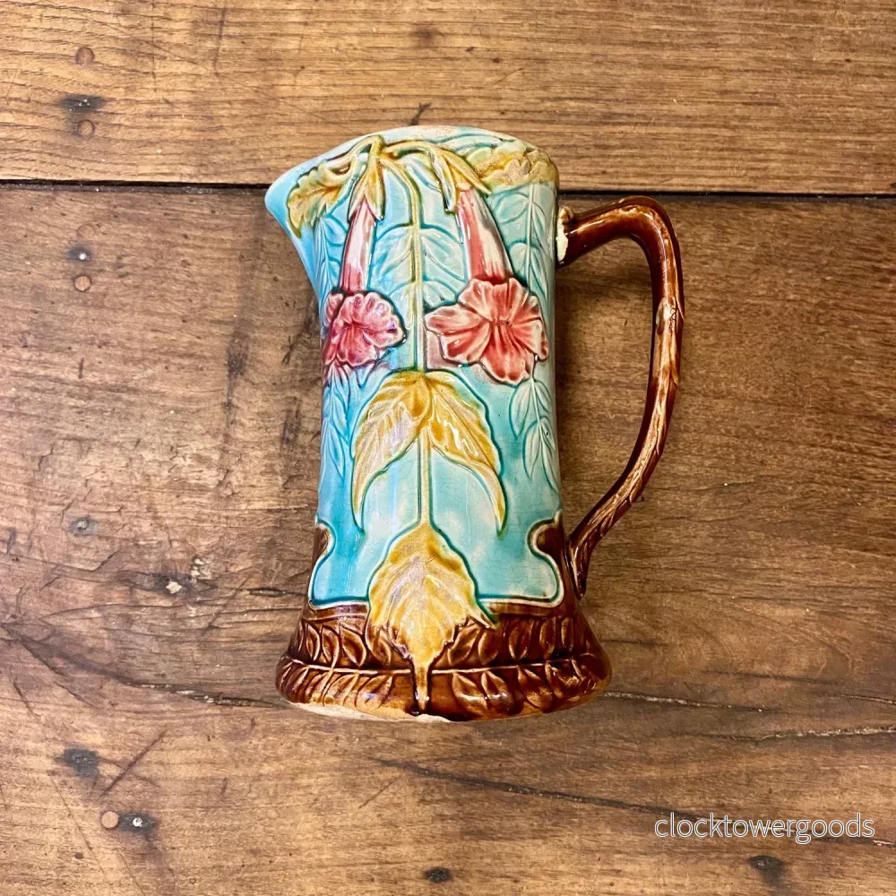 Vintage Orchies Ceramic Pitcher – Floral - Bild 2