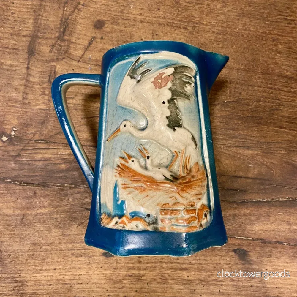 Vintage French Stork Jug – St. Clément Vintage French Stork Jug – St. Clément
