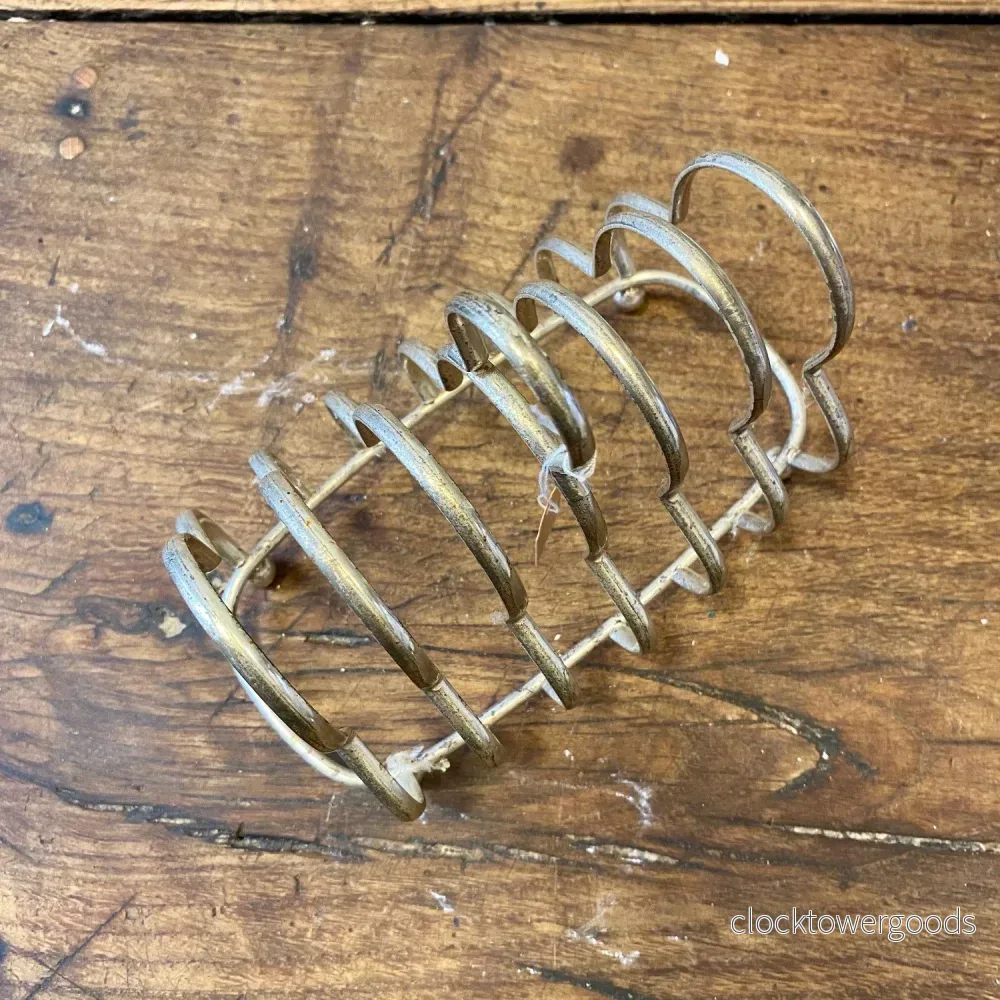 Vintage French Metal Toast Rack – 15 cm